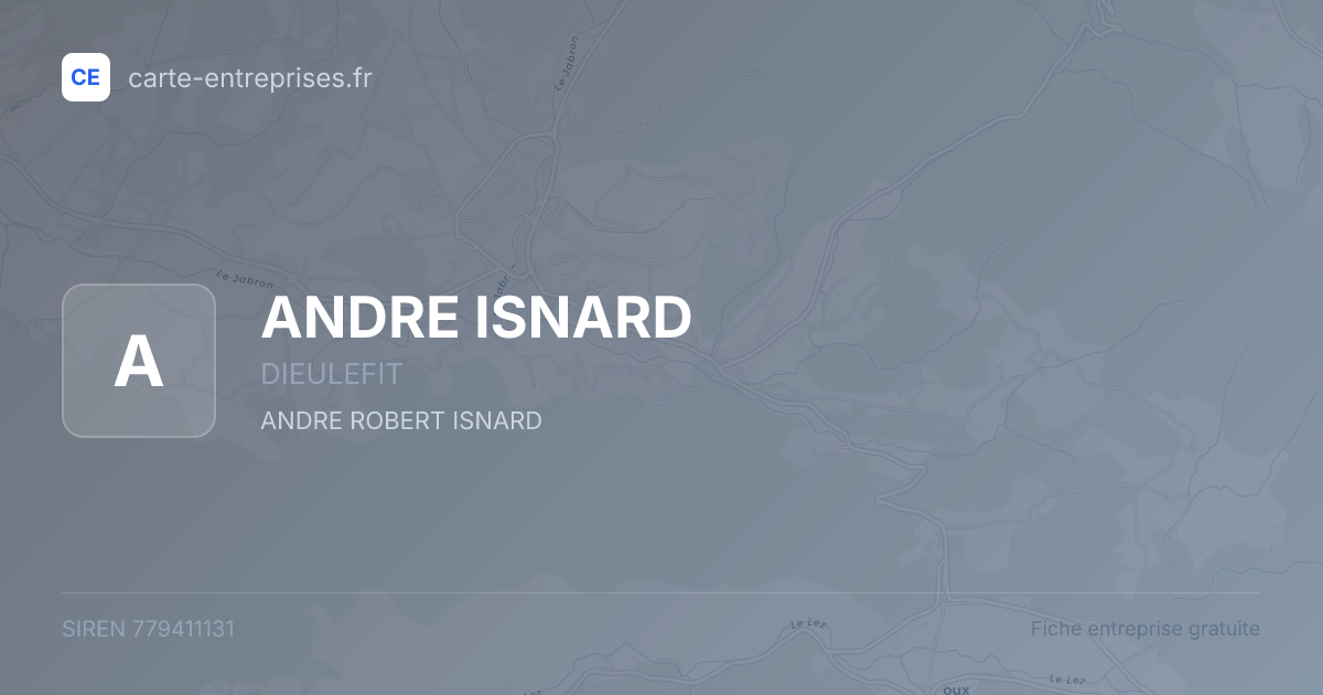 ANDRE ISNARD — 779411131 — fiche entreprise