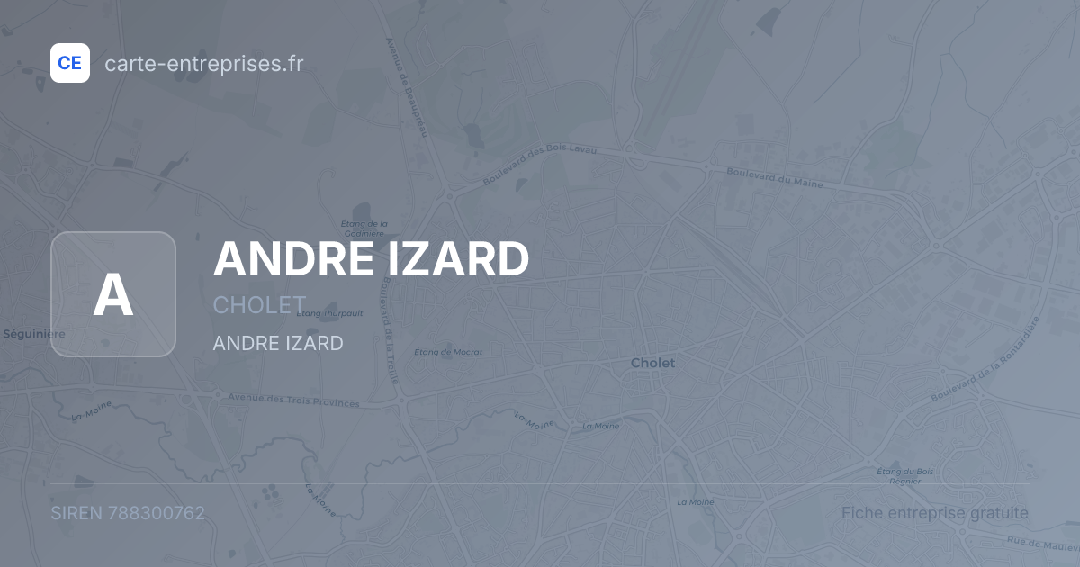 ANDRE IZARD — 788300762 — fiche entreprise