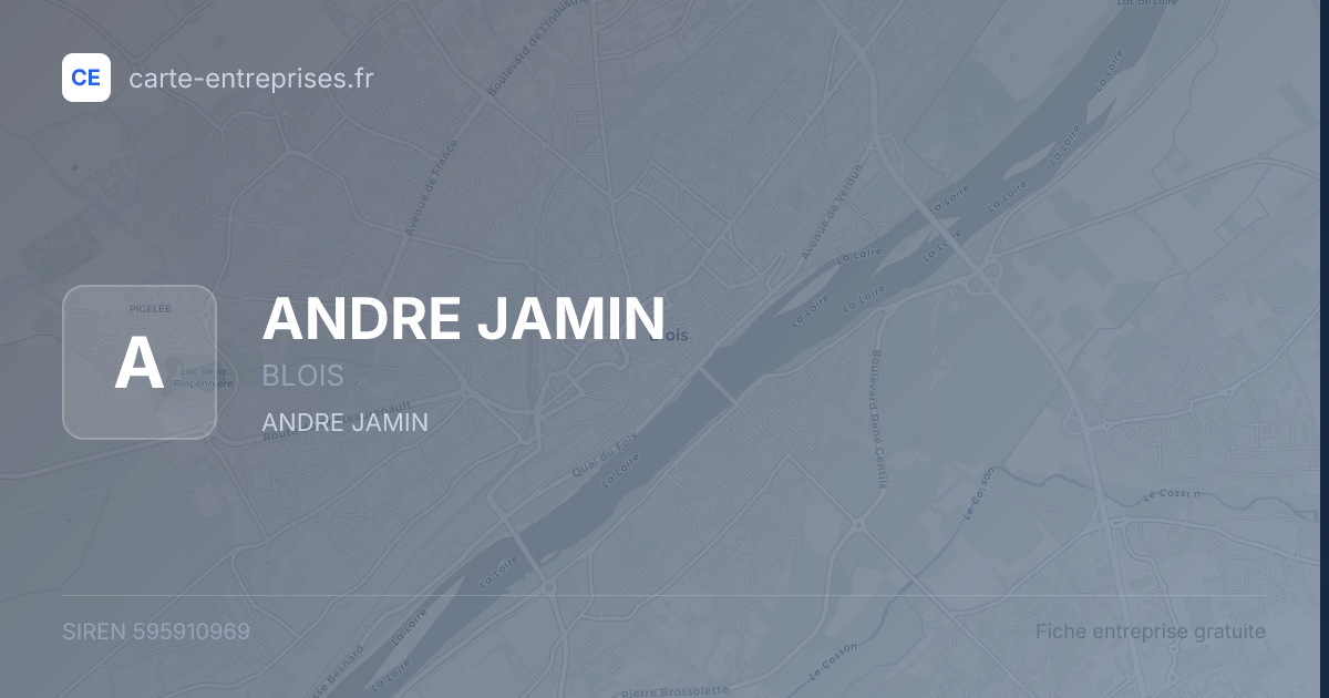ANDRE JAMIN — 595910969 — fiche entreprise