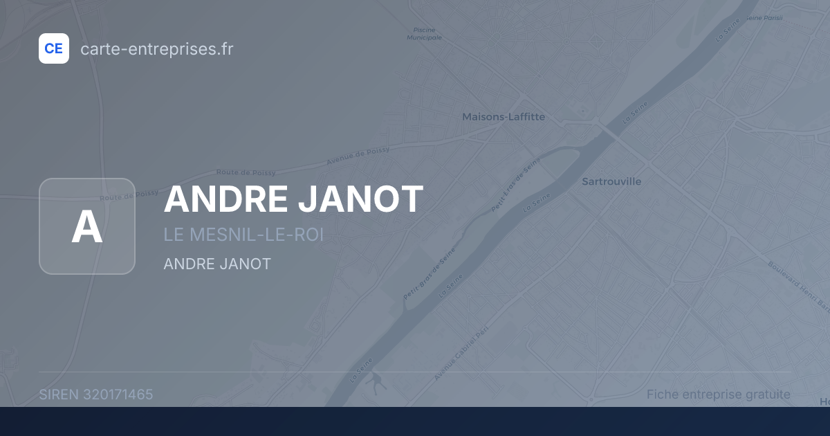 ANDRE JANOT — 320171465 — fiche entreprise