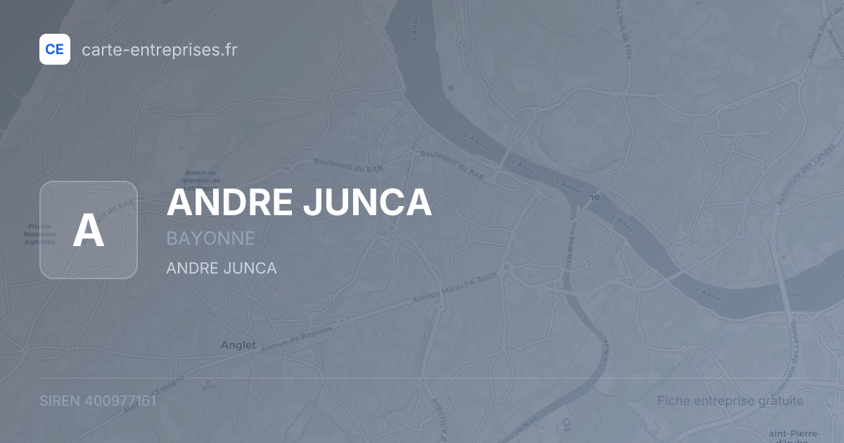 ANDRE JUNCA — 400977161 — fiche entreprise