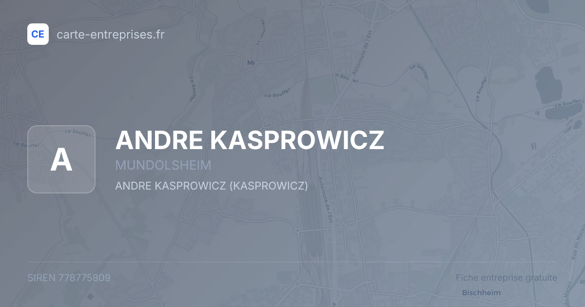 ANDRE KASPROWICZ — 778775809 — fiche entreprise