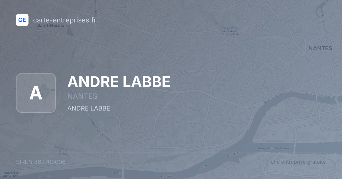 ANDRE LABBE — 862703006 — fiche entreprise