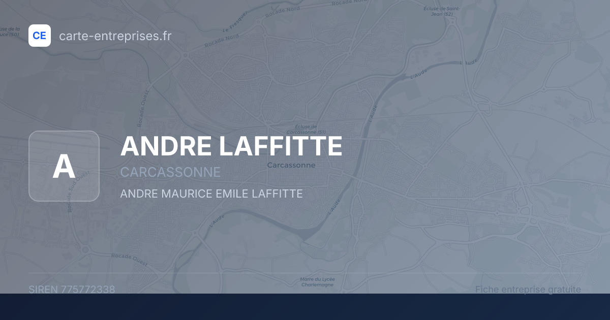 ANDRE LAFFITTE — 775772338 — fiche entreprise