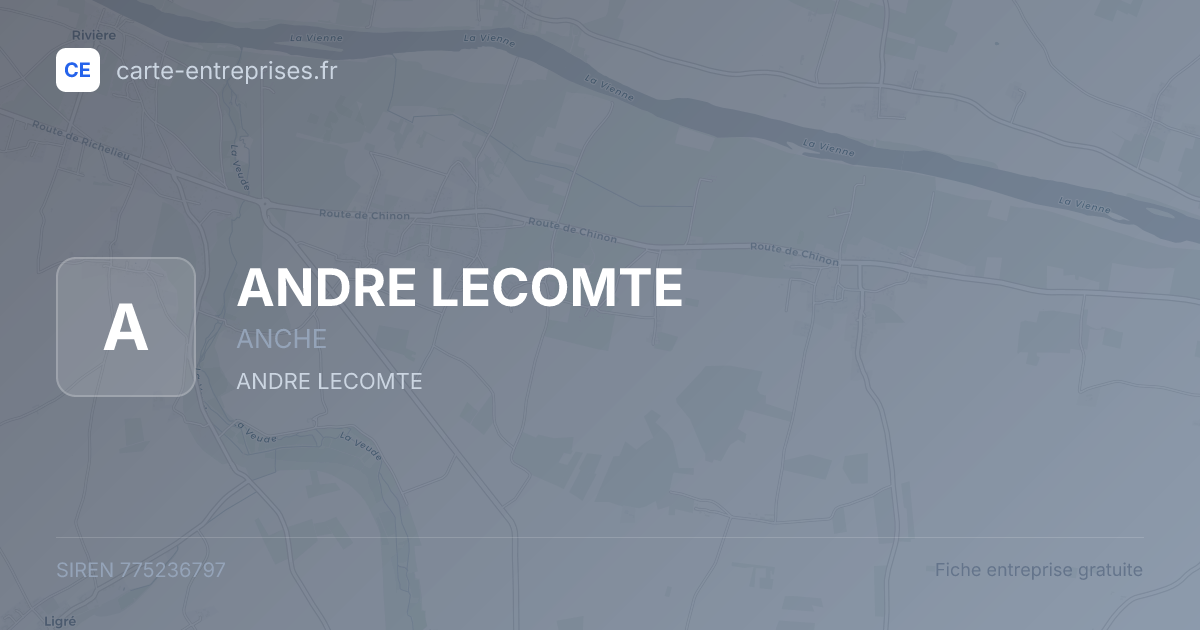 ANDRE LECOMTE — 775236797 — fiche entreprise