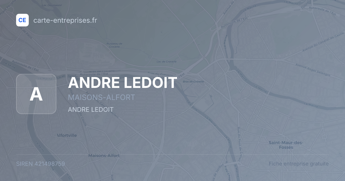 ANDRE LEDOIT — 421498759 — fiche entreprise