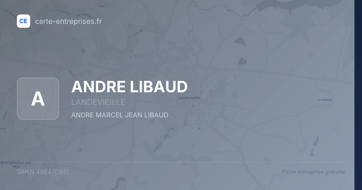 ANDRE LIBAUD — 486470941 — fiche entreprise