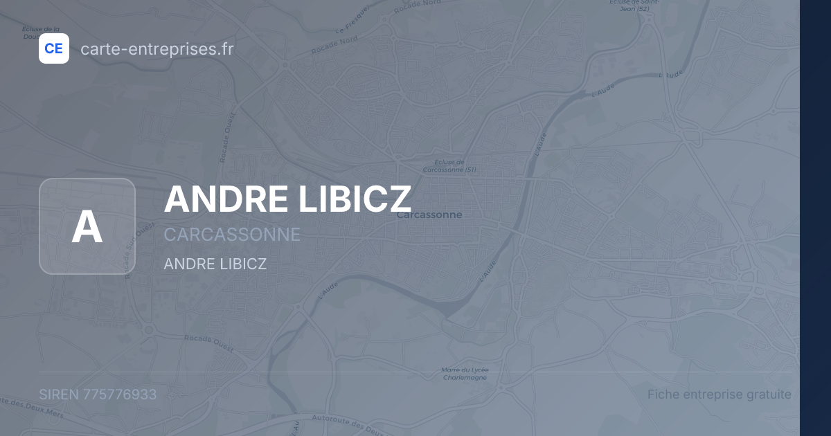 ANDRE LIBICZ — 775776933 — fiche entreprise
