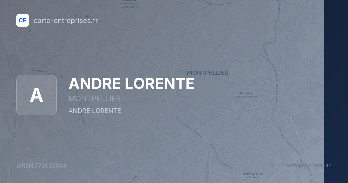 ANDRE LORENTE — 776035024 — fiche entreprise
