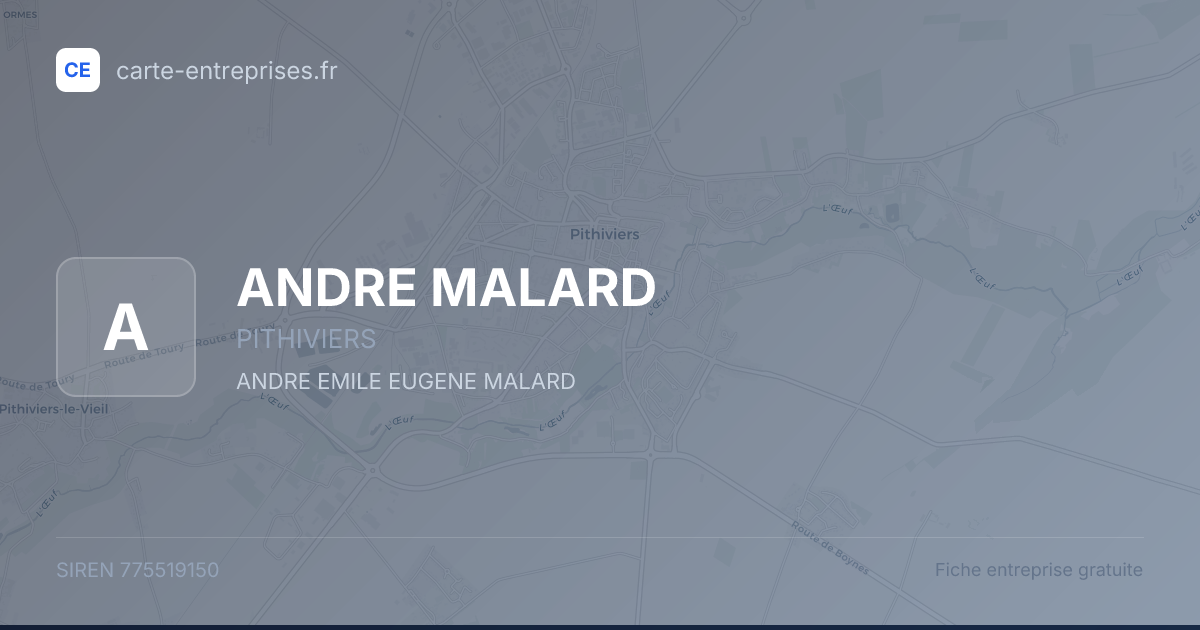 ANDRE MALARD — 775519150 — fiche entreprise