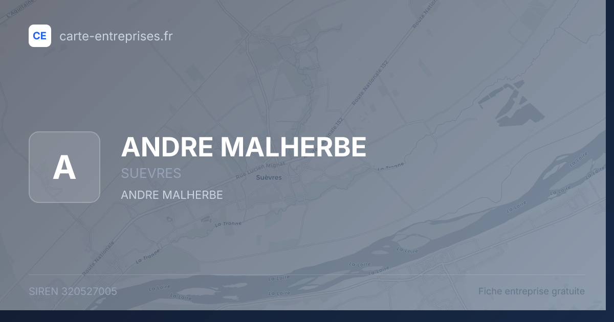 ANDRE MALHERBE — 320527005 — fiche entreprise
