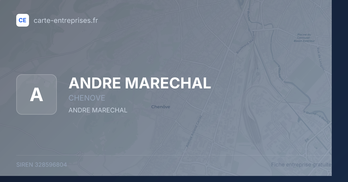 ANDRE MARECHAL — 328596804 — fiche entreprise