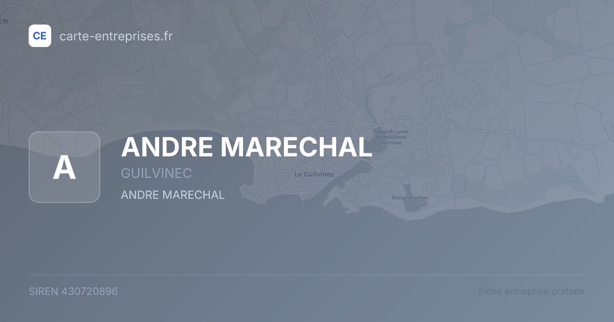 ANDRE MARECHAL — 430720896 — fiche entreprise