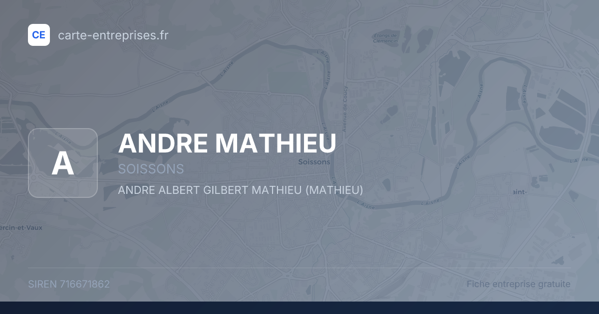 ANDRE MATHIEU — 716671862 — fiche entreprise