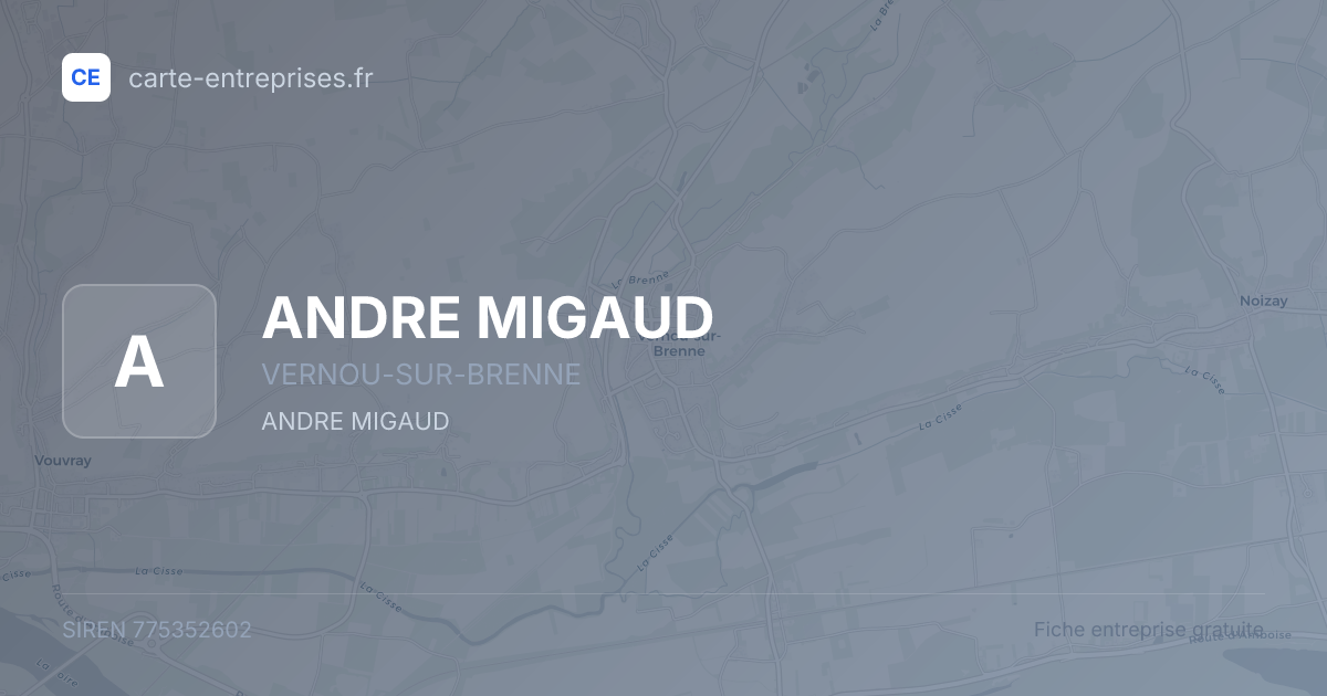 ANDRE MIGAUD — 775352602 — fiche entreprise