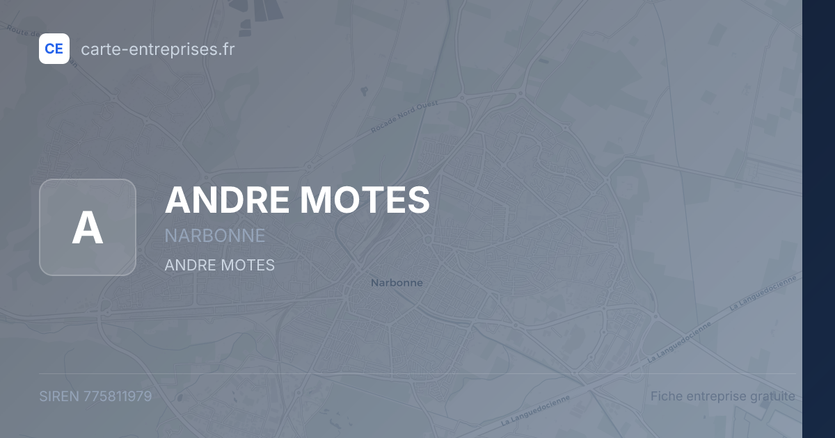 ANDRE MOTES — 775811979 — fiche entreprise
