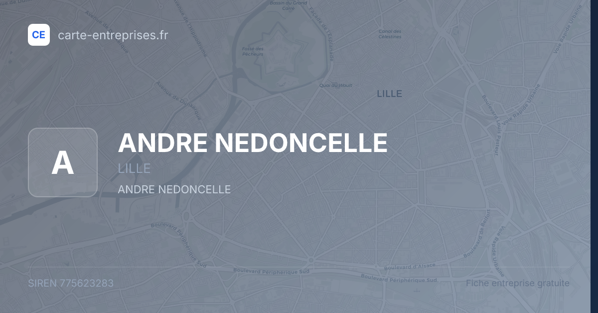 ANDRE NEDONCELLE — 775623283 — fiche entreprise