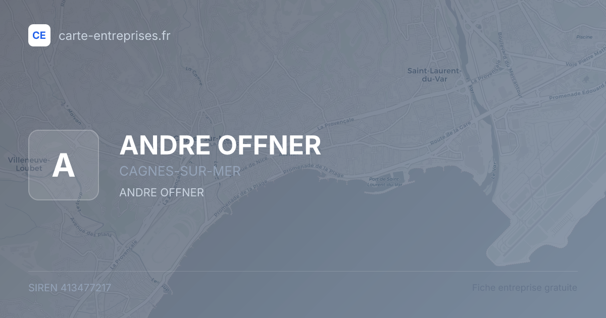 ANDRE OFFNER — 413477217 — fiche entreprise
