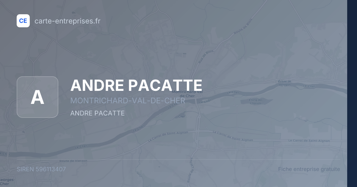 ANDRE PACATTE — 596113407 — fiche entreprise