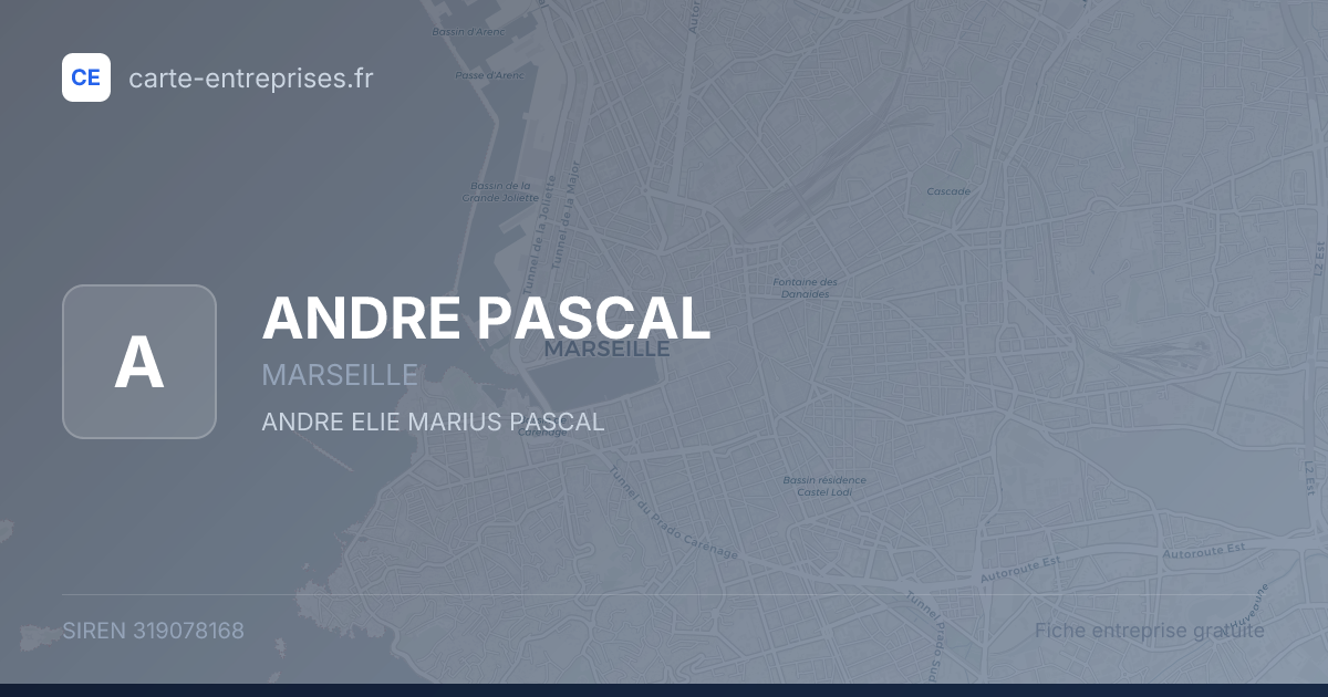 ANDRE PASCAL — 319078168 — fiche entreprise