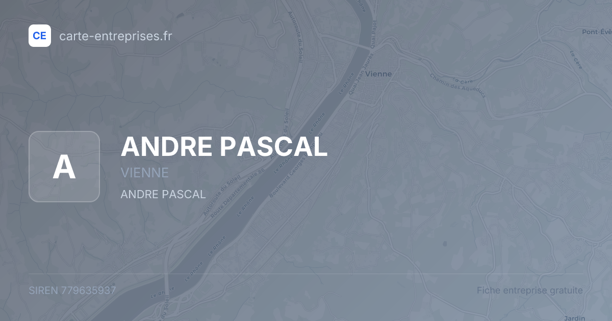 ANDRE PASCAL — 779635937 — fiche entreprise