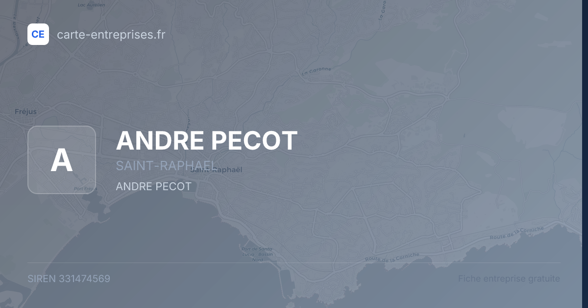 ANDRE PECOT — 331474569 — fiche entreprise