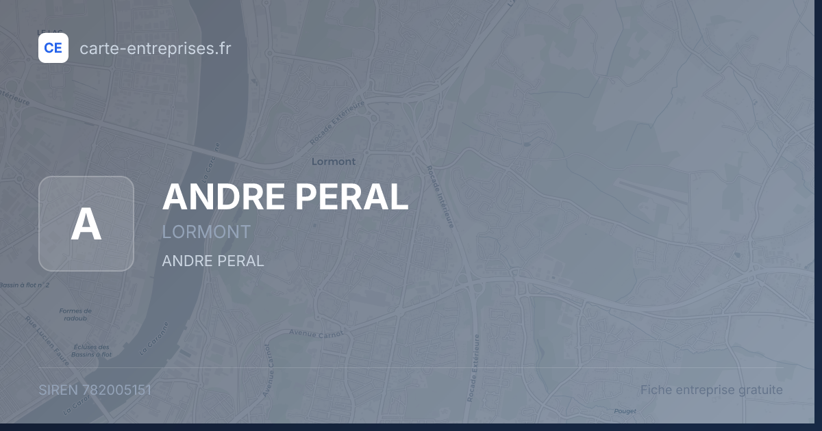 ANDRE PERAL — 782005151 — fiche entreprise