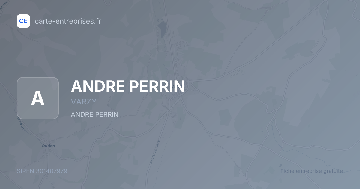 ANDRE PERRIN — 301407979 — fiche entreprise