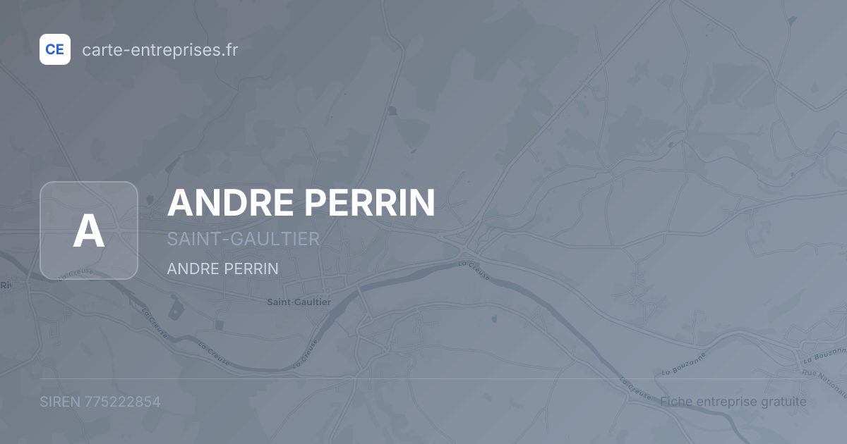 ANDRE PERRIN — 775222854 — fiche entreprise
