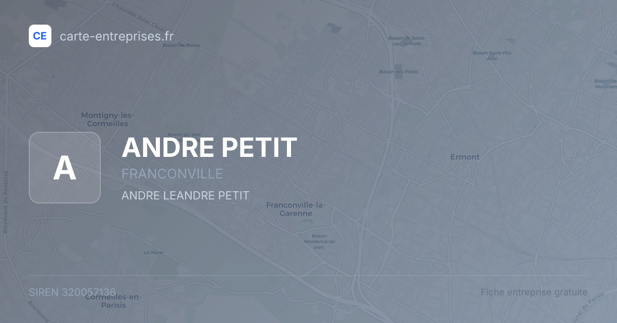 ANDRE PETIT — 320057136 — fiche entreprise