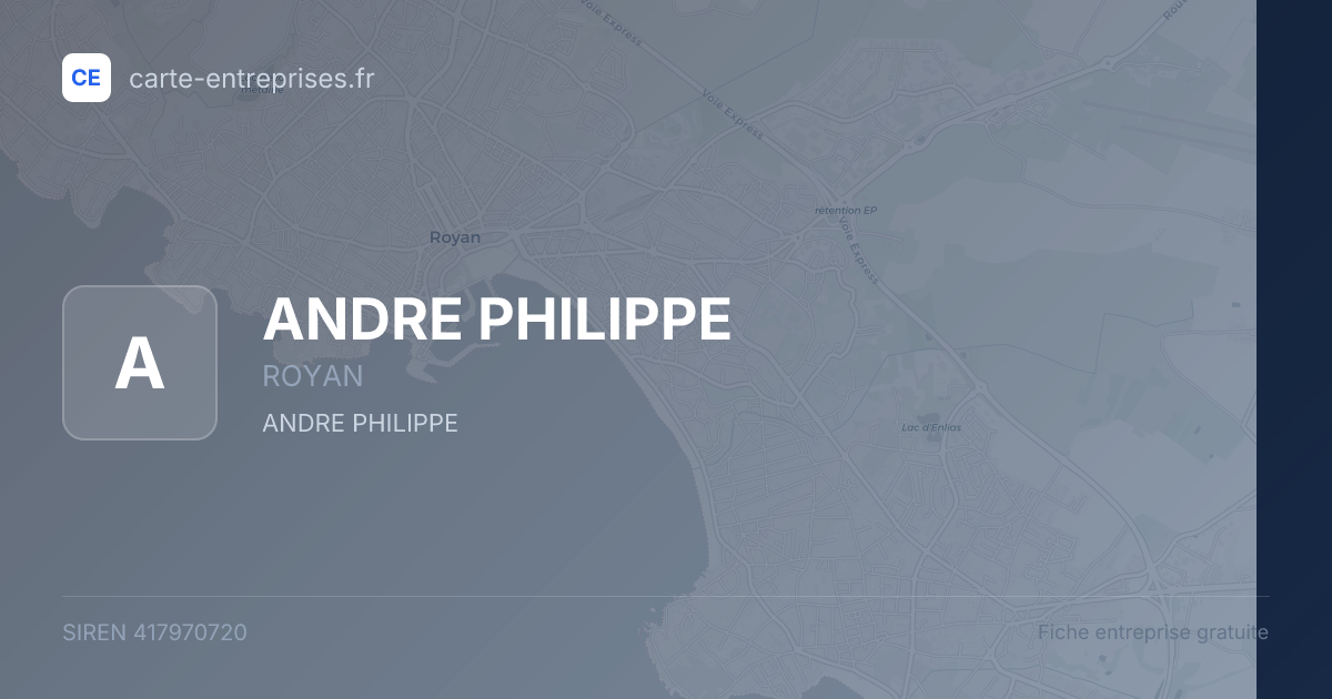 ANDRE PHILIPPE — 417970720 — fiche entreprise