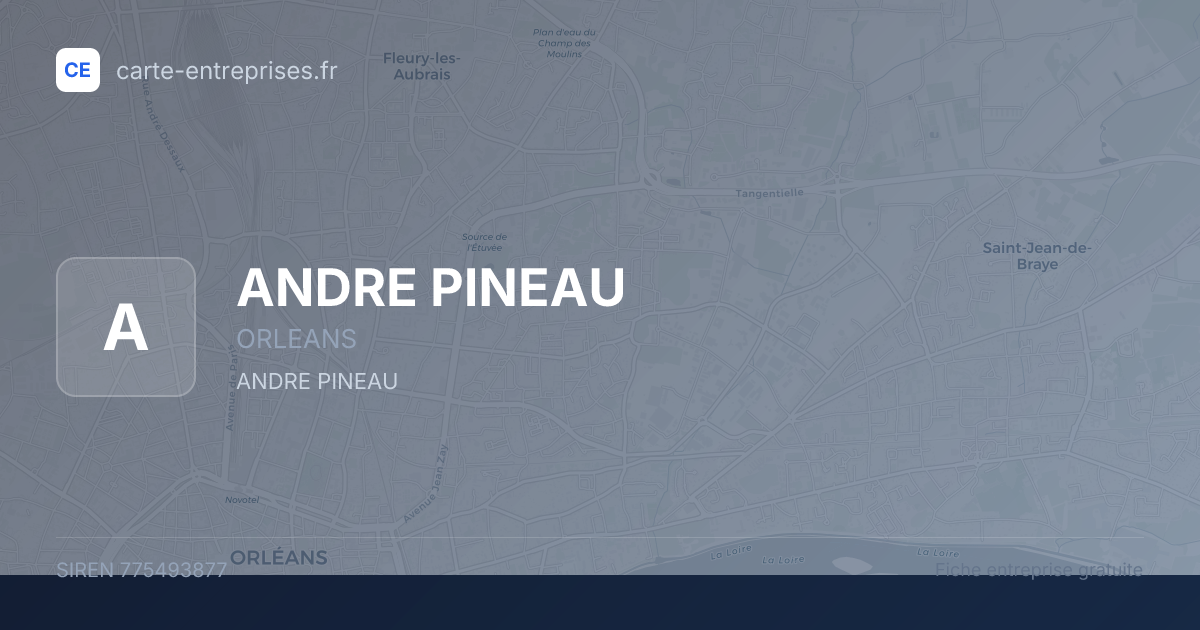 ANDRE PINEAU — 775493877 — fiche entreprise