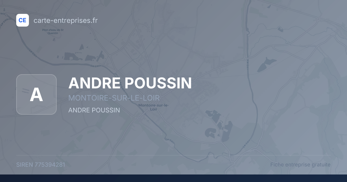 ANDRE POUSSIN — 775394281 — fiche entreprise