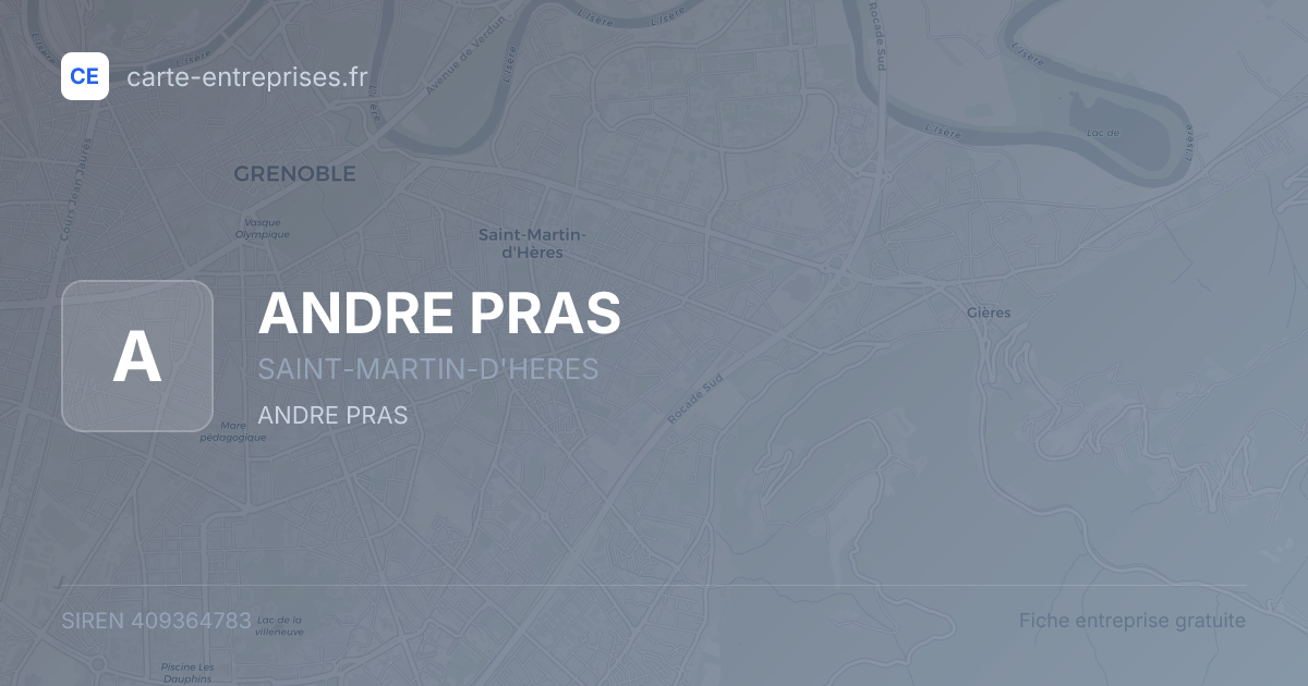 ANDRE PRAS — 409364783 — fiche entreprise