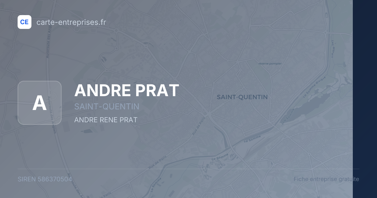ANDRE PRAT — 586370504 — fiche entreprise
