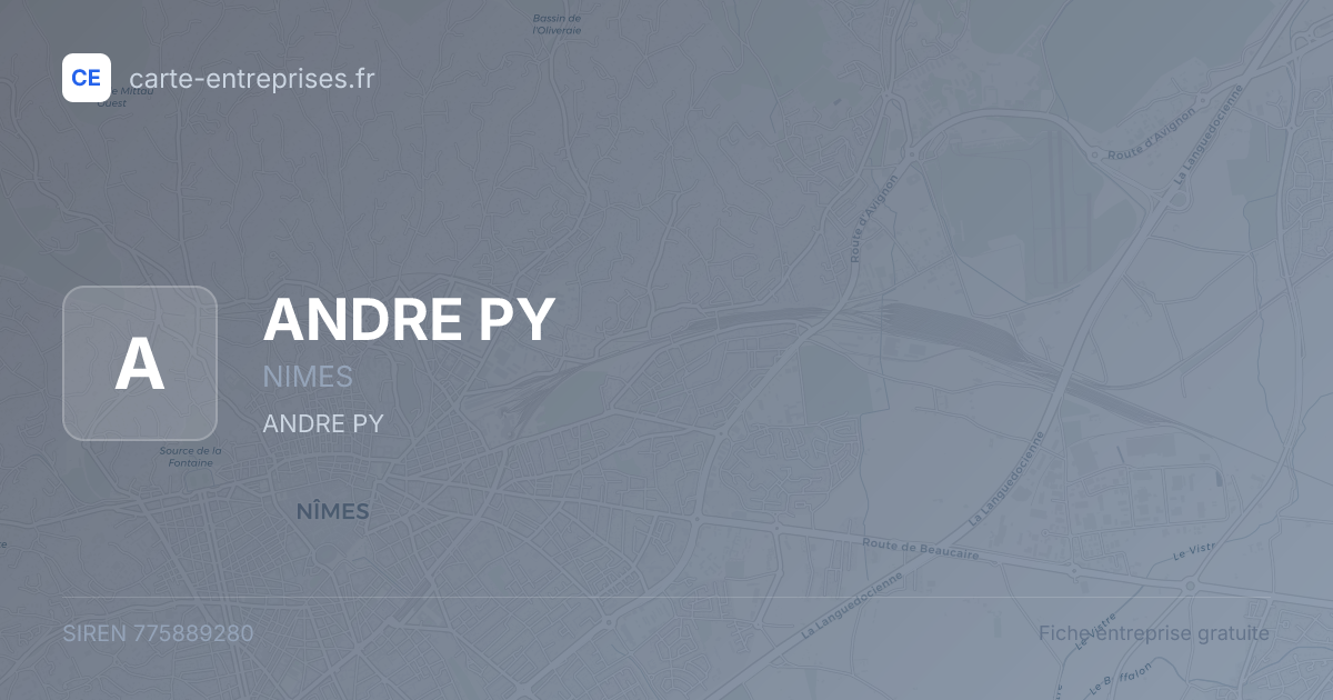 ANDRE PY — 775889280 — fiche entreprise