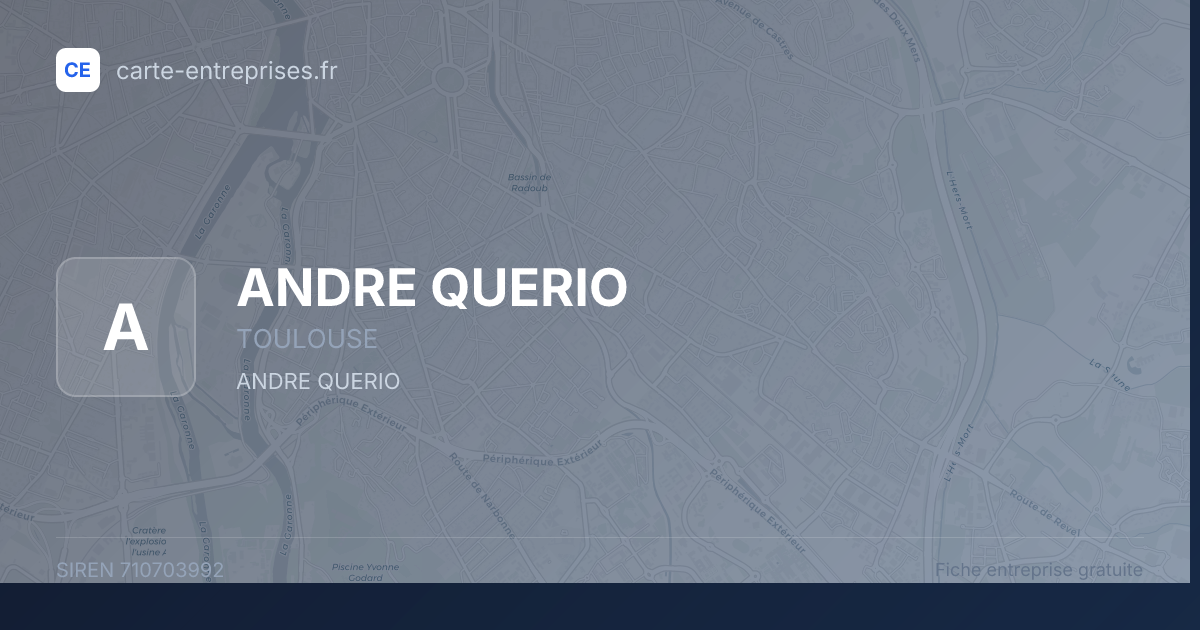 ANDRE QUERIO — 710703992 — fiche entreprise