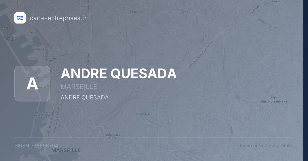ANDRE QUESADA — 775558794 — fiche entreprise