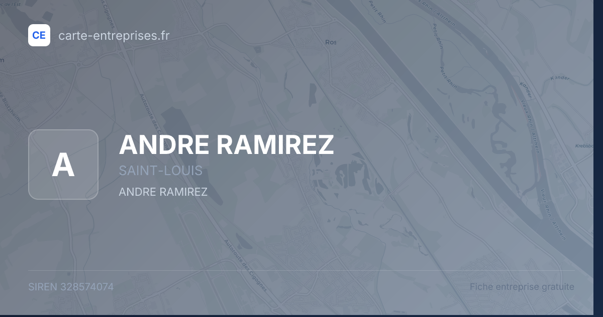 ANDRE RAMIREZ — 328574074 — fiche entreprise