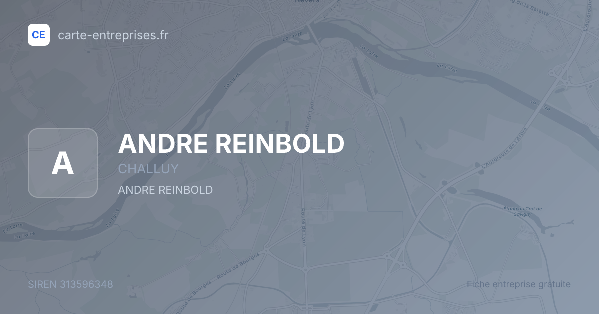 ANDRE REINBOLD — 313596348 — fiche entreprise