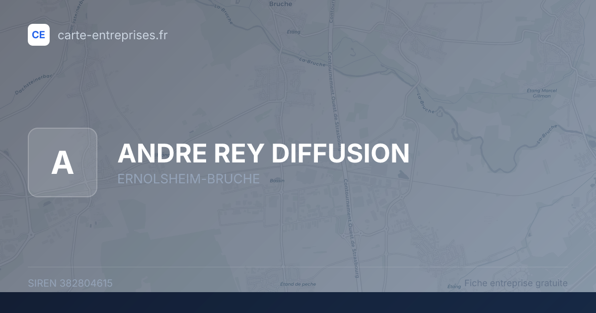ANDRE REY DIFFUSION — 382804615 — fiche entreprise
