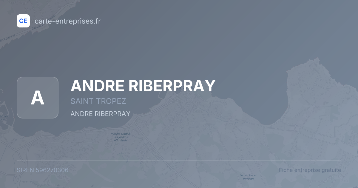 ANDRE RIBERPRAY — 596270306 — fiche entreprise