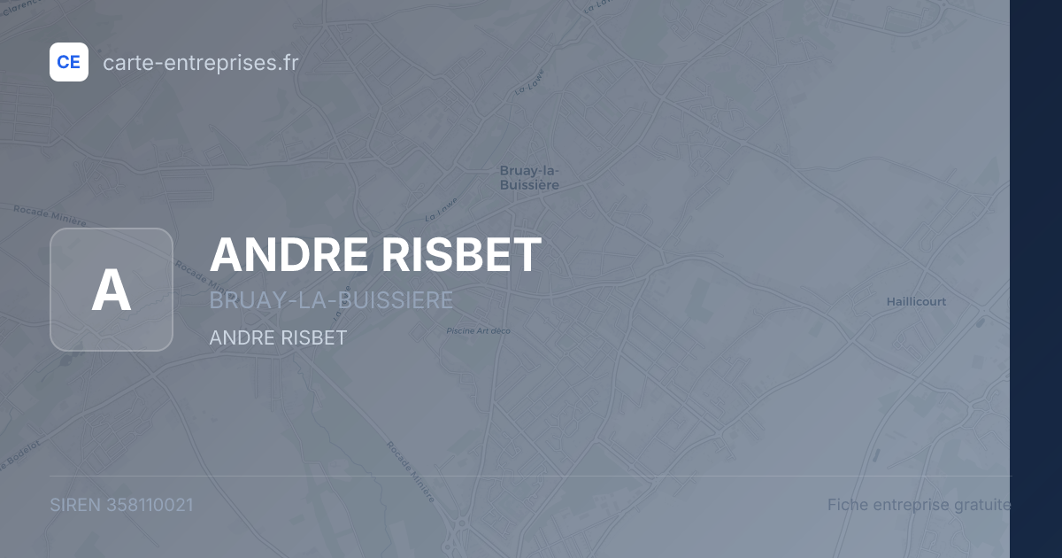 ANDRE RISBET — 358110021 — fiche entreprise