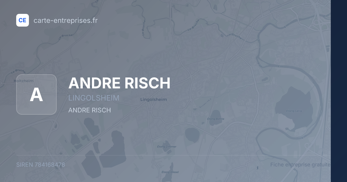 ANDRE RISCH — 784168478 — fiche entreprise