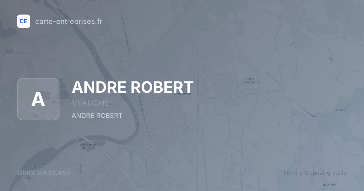 ANDRE ROBERT — 306320656 — fiche entreprise