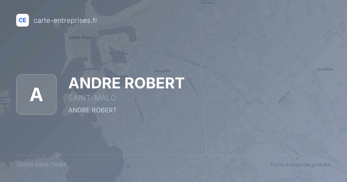ANDRE ROBERT — 896673084 — fiche entreprise