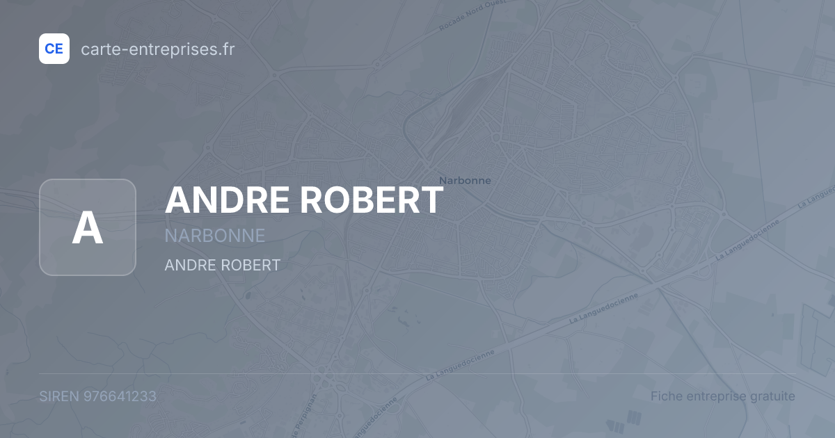 ANDRE ROBERT — 976641233 — fiche entreprise