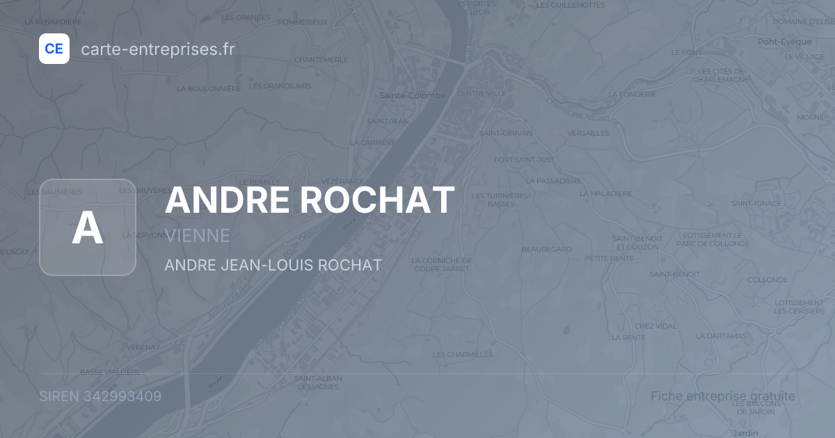 ANDRE ROCHAT — 342993409 — fiche entreprise