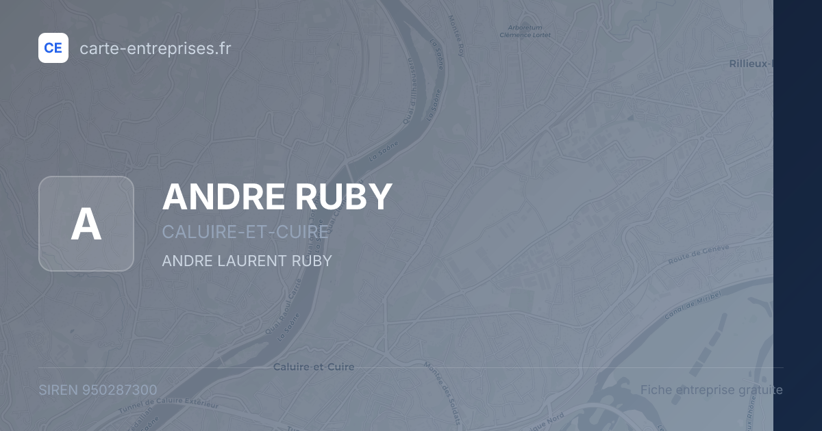 ANDRE RUBY — 950287300 — fiche entreprise