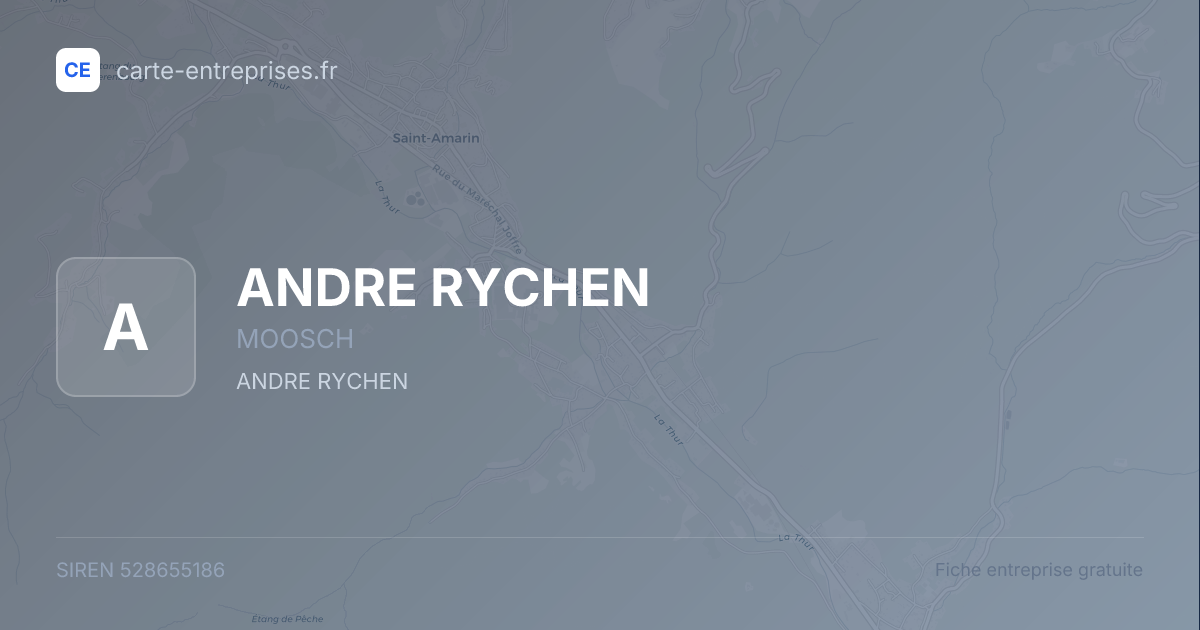 ANDRE RYCHEN — 528655186 — fiche entreprise